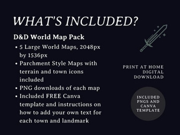 DnD World Map Pack | 5 World Maps screenshot