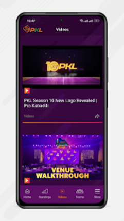 Pro Kabaddi Official App screenshot