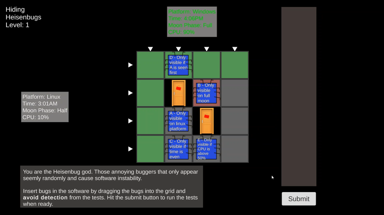 Games like LDJam49- Hiding Heisenbugs