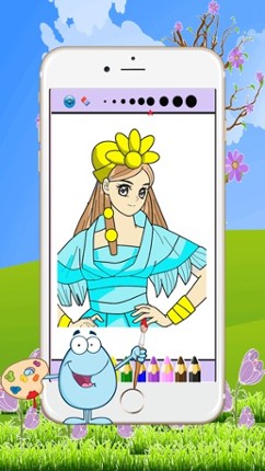 Games Princess Coloring Page : Painting For Kids Free Image