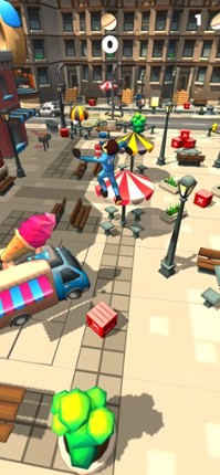 Human Slingshot 3D Image