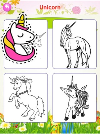 Printable Cute Unicorn Coloring Page for Girls Image