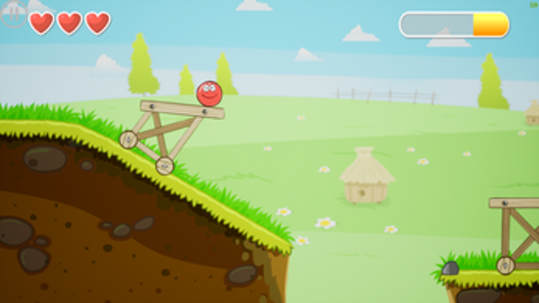 Red Ball Heros vs Bad piggies cubes screenshot
