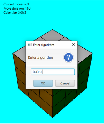 Rubik's cube screenshot