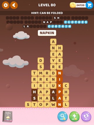 Stack Cookies Word Puzzle Game Image