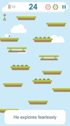 Best Sheep jumps on ladder of platforms with crazy faith Image