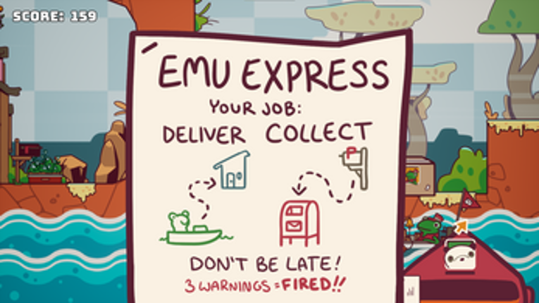Elevander of the Emu Express screenshot