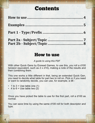 Quick Generator Extended Book Titles #1 Image