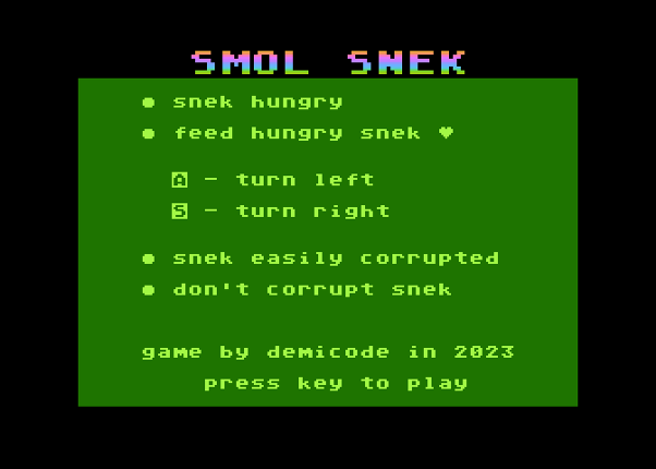 smol snek Game Cover