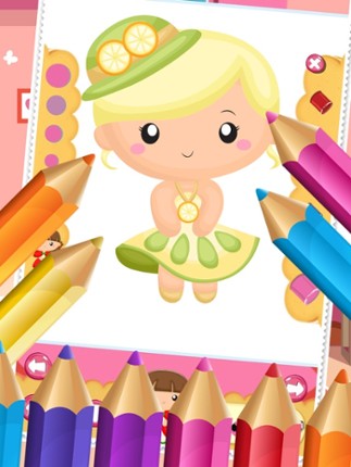 Little Princess Food Coloring World Drawing Story Kids Game screenshot