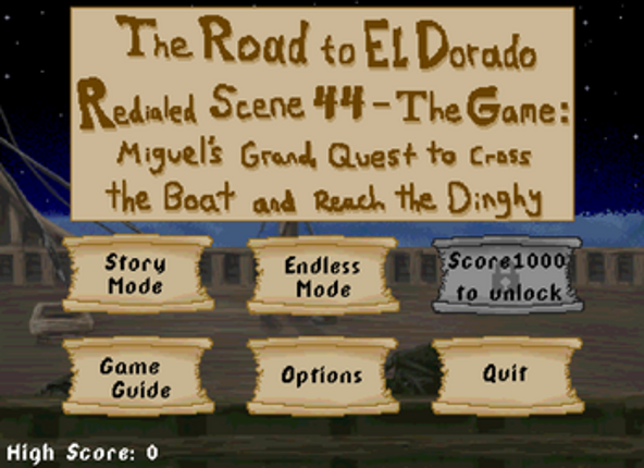 The Road to El Dorado Redialed Scene 44: The Game screenshot