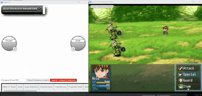 Action Sequence Node Editor - RPG Maker MZ Image