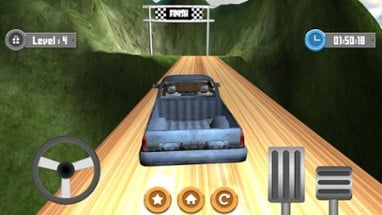 Car Climbing Mountain 3D Image