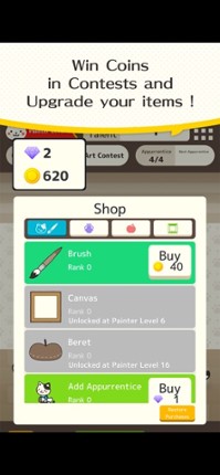 Cat Painter drawing game screenshot