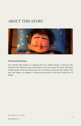 Children's book: The animals fall asleep Image