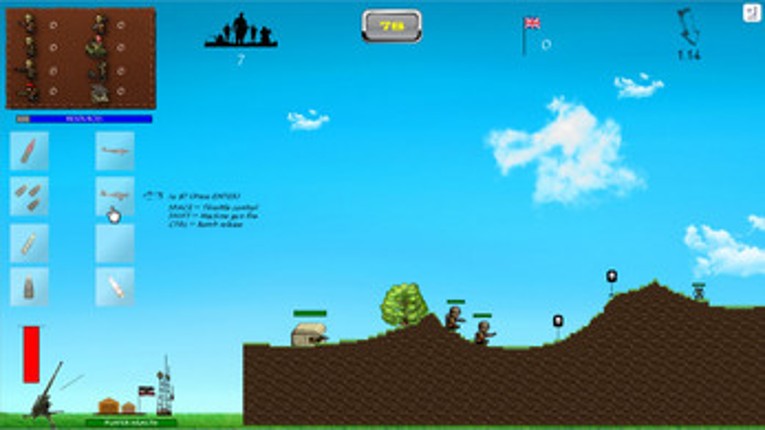 "Desktop 88" - Artillery game screenshot