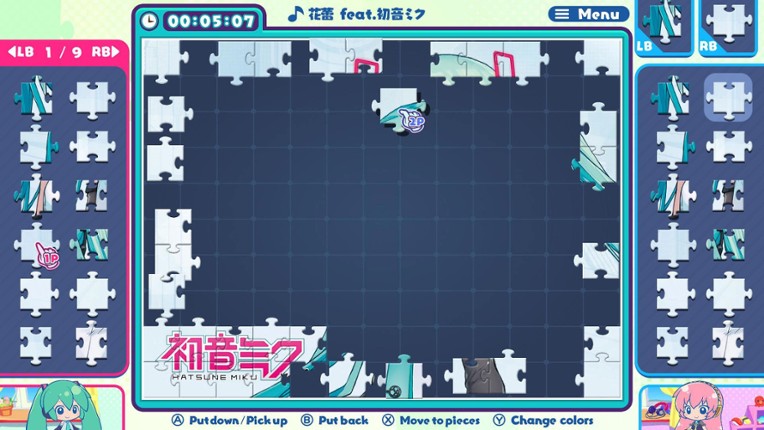 Hatsune Miku Jigsaw Puzzle screenshot