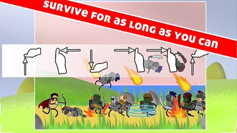 Swipe Heroes - The Endless Medieval Gauntlet screenshot