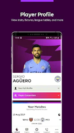 Premier League Player App Image
