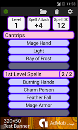 Fifth Edition Character Sheet screenshot