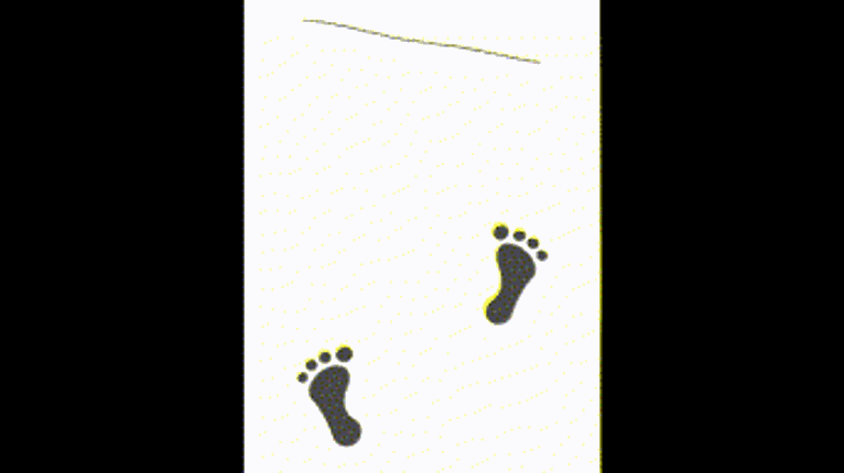 If you can walk without stepping on the line,the Earth will be saved! Image