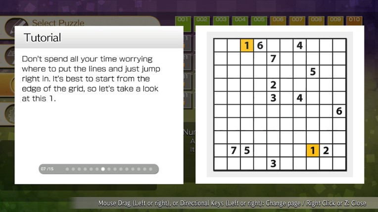 Puzzle by Nikoli W Numberlink (Windows) screenshot