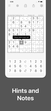 Sudoku screenshot