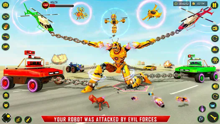 Bee Robot Car Transform Games screenshot