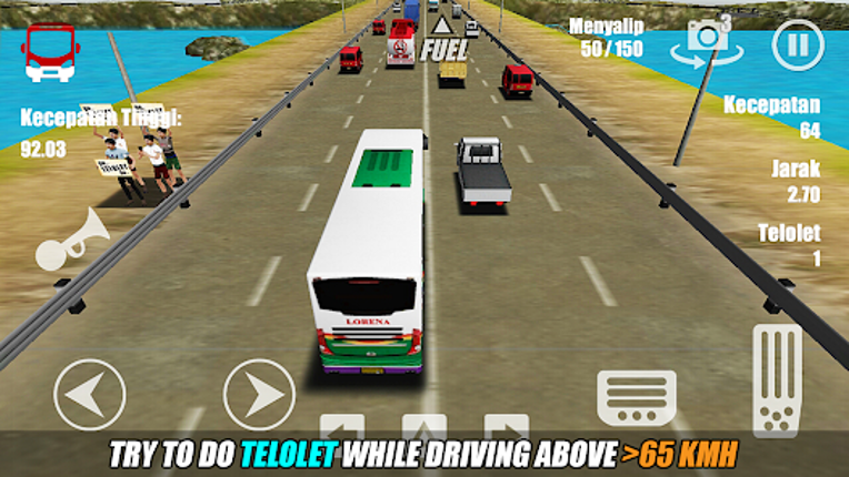 Telolet Bus Driving 3D Image