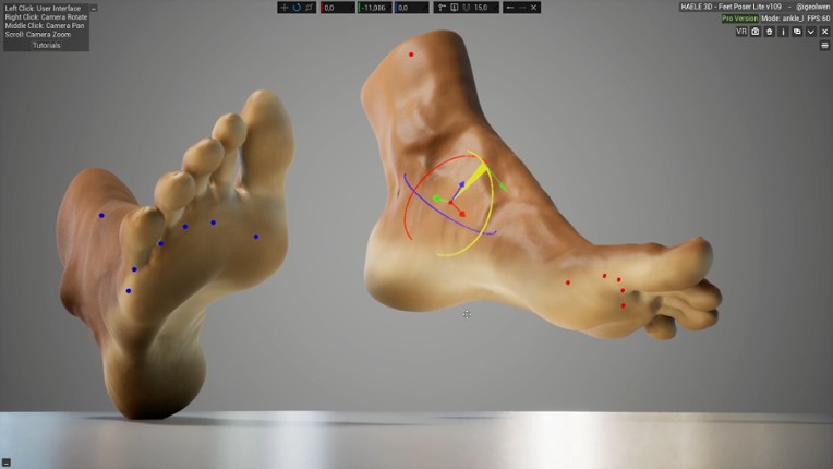 HAELE 3D - Feet Poses Lite - Drawing References screenshot