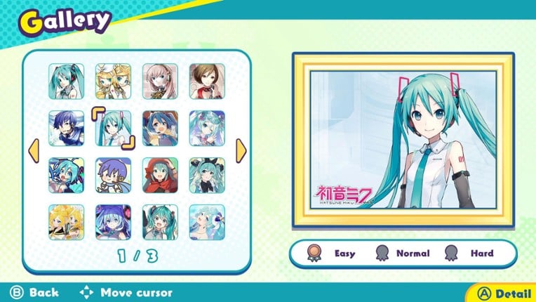 Hatsune Miku Jigsaw Puzzle screenshot