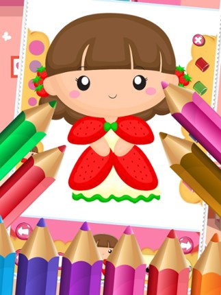 Little Princess Food Coloring World Drawing Story Kids Game screenshot
