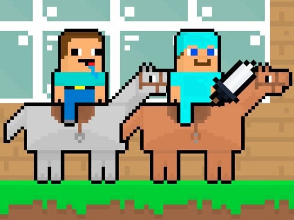 Noob vs Pro HorseCraft Game Cover