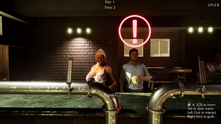 The PUB simulator screenshot