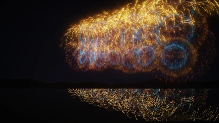 BURST NOIR - Fireworks Simulator Image