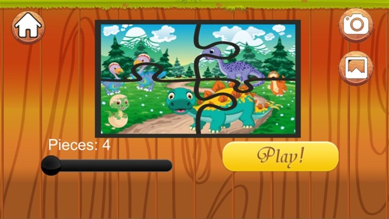 Dino jigsaw puzzles 2 to pre-k educational games Image