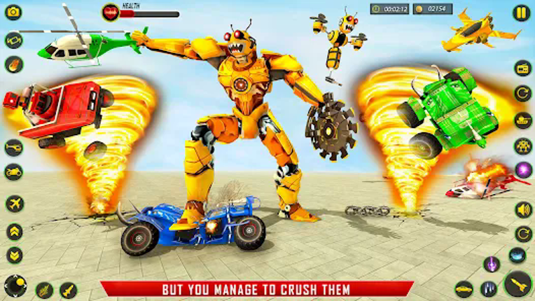 Bee Robot Car Transform Games screenshot