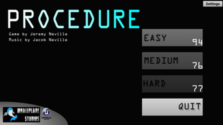 PROCEDURE screenshot