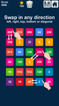 Swap n Merge Numbers 2048: Match 3 Puzzle Image