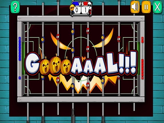 Halloween table soccer screenshot