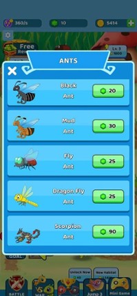 Monster vs Ant -battle & build screenshot
