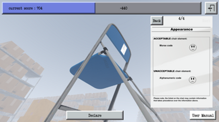 No, I'm not a chair. screenshot