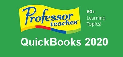 Professor Teaches QuickBooks 2020 Image