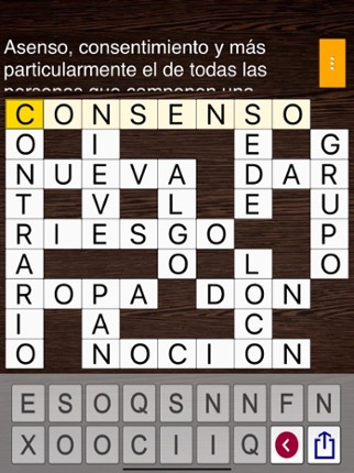 Crosword in Spanish Image