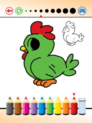 Drawing Animal on Sketch line and Coloring for Kid screenshot