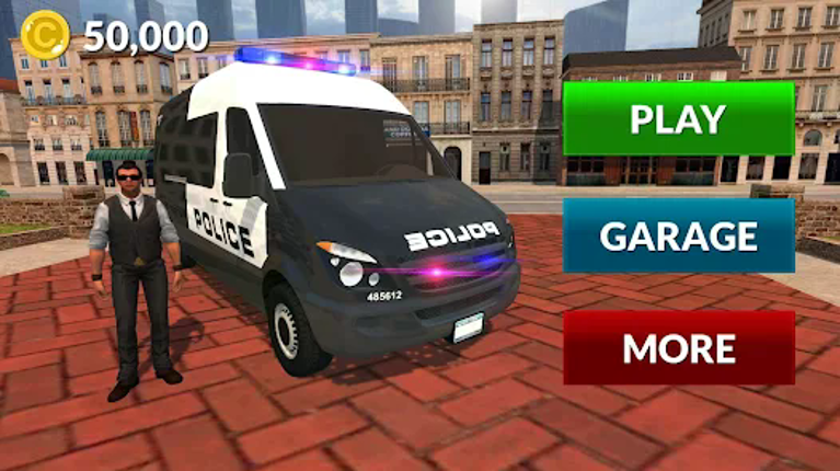 American Police Van Driving screenshot
