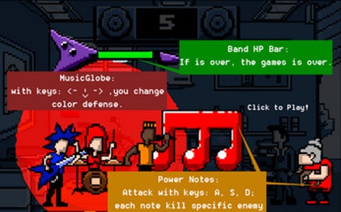 Garage Noise Attack! - #LD32 screenshot