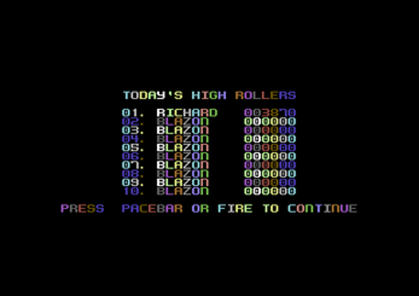 Lane Crazy [Commodore 64] Image