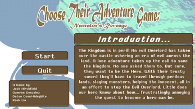 Choose Their Adventure Game: Narrator's Revenge screenshot