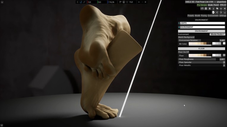 HAELE 3D - Feet Poses Lite - Drawing References screenshot